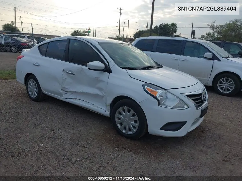 3N1CN7AP2GL889404 2016 Nissan Versa 1.6 S/1.6 S+/1.6 Sl/1.6 Sv