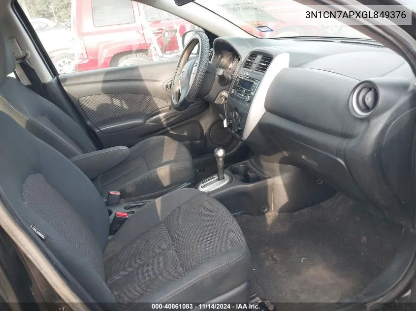 3N1CN7APXGL849376 2016 Nissan Versa 1.6 Sv