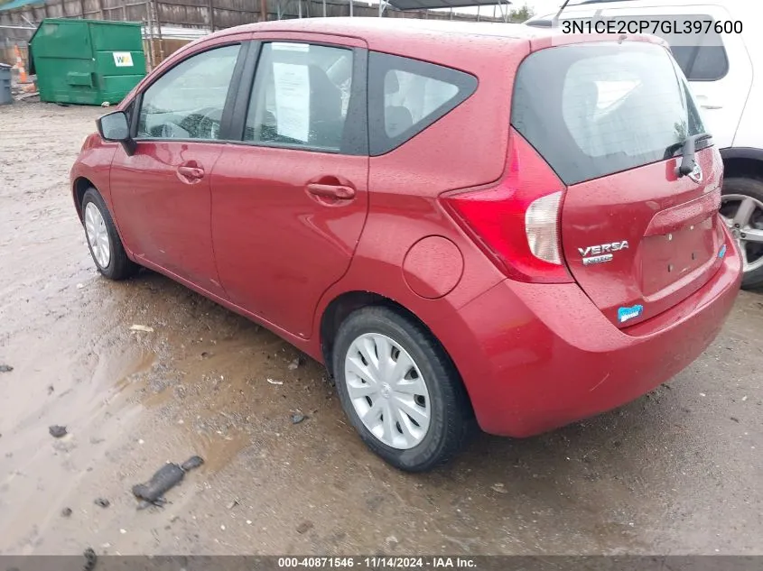 3N1CE2CP7GL397600 2016 Nissan Versa Note S/S Plus/Sv/Sl/Sr