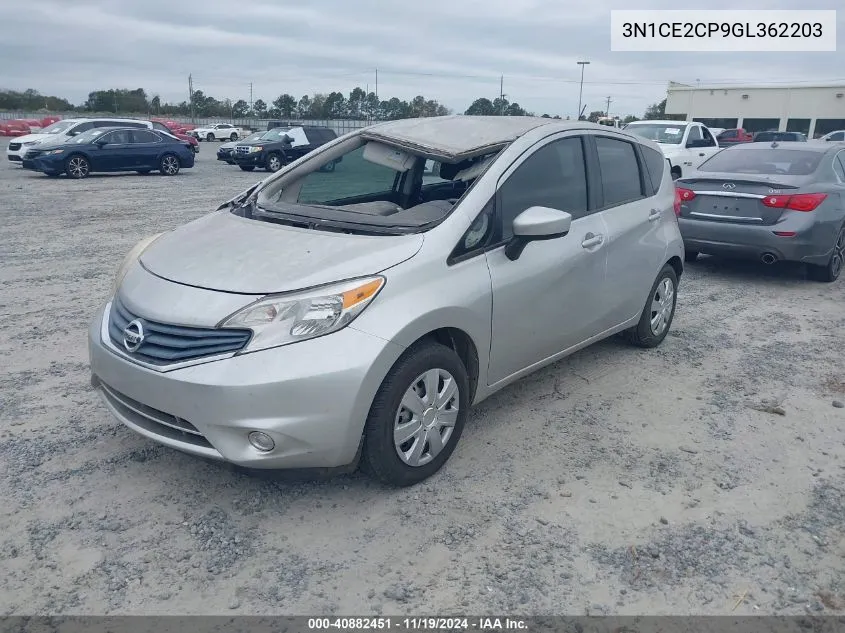 2016 Nissan Versa Note Sv VIN: 3N1CE2CP9GL362203 Lot: 40882451