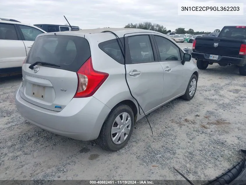 2016 Nissan Versa Note Sv VIN: 3N1CE2CP9GL362203 Lot: 40882451