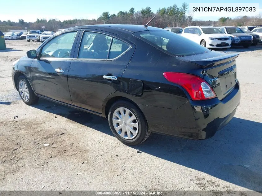 2016 Nissan Versa 1.6 S/1.6 S+/1.6 Sl/1.6 Sv VIN: 3N1CN7AP4GL897083 Lot: 40886859