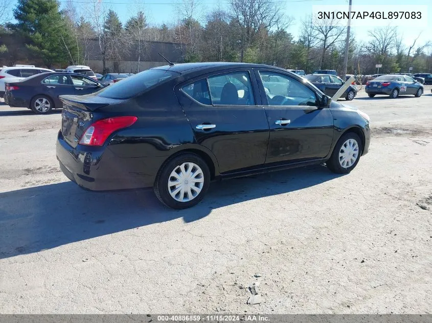 2016 Nissan Versa 1.6 S/1.6 S+/1.6 Sl/1.6 Sv VIN: 3N1CN7AP4GL897083 Lot: 40886859