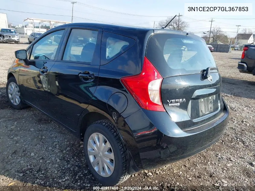 2016 Nissan Versa Note S (Sr) VIN: 3N1CE2CP7GL367853 Lot: 40917450