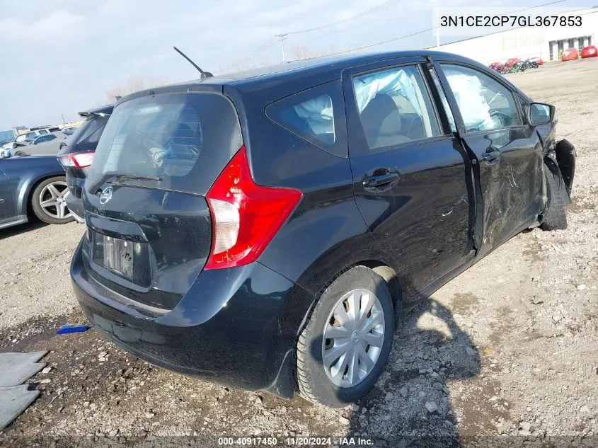 2016 Nissan Versa Note S (Sr) VIN: 3N1CE2CP7GL367853 Lot: 40917450