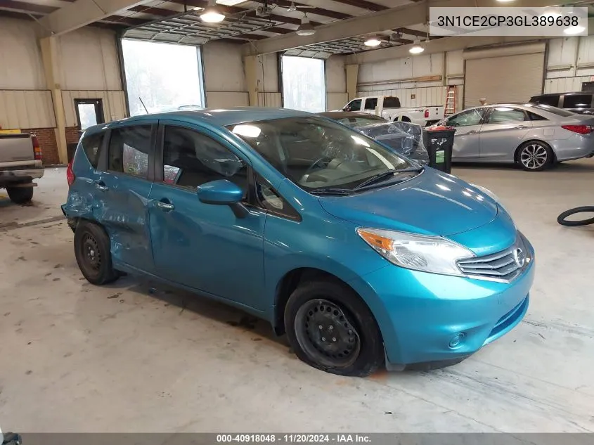 2016 Nissan Versa Note Sv VIN: 3N1CE2CP3GL389638 Lot: 40918048