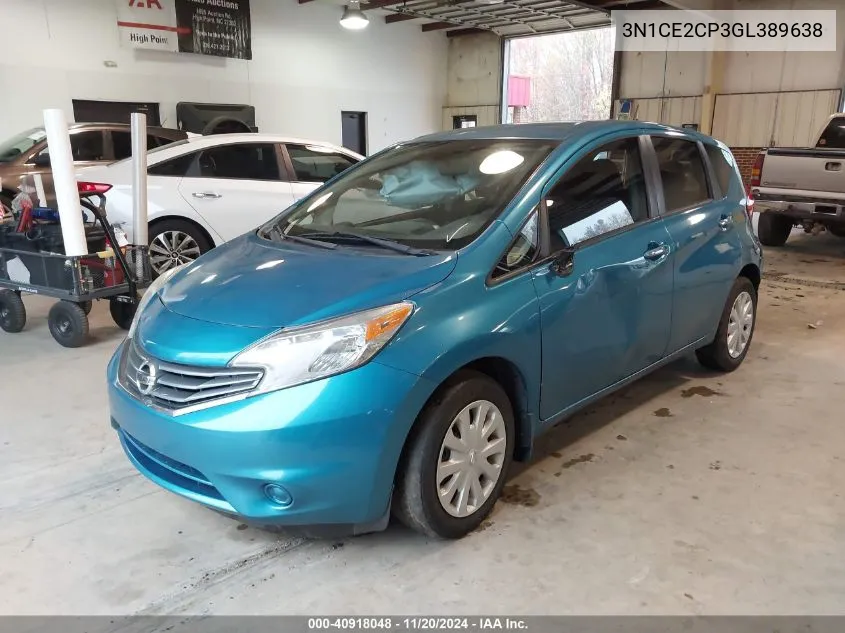 2016 Nissan Versa Note Sv VIN: 3N1CE2CP3GL389638 Lot: 40918048