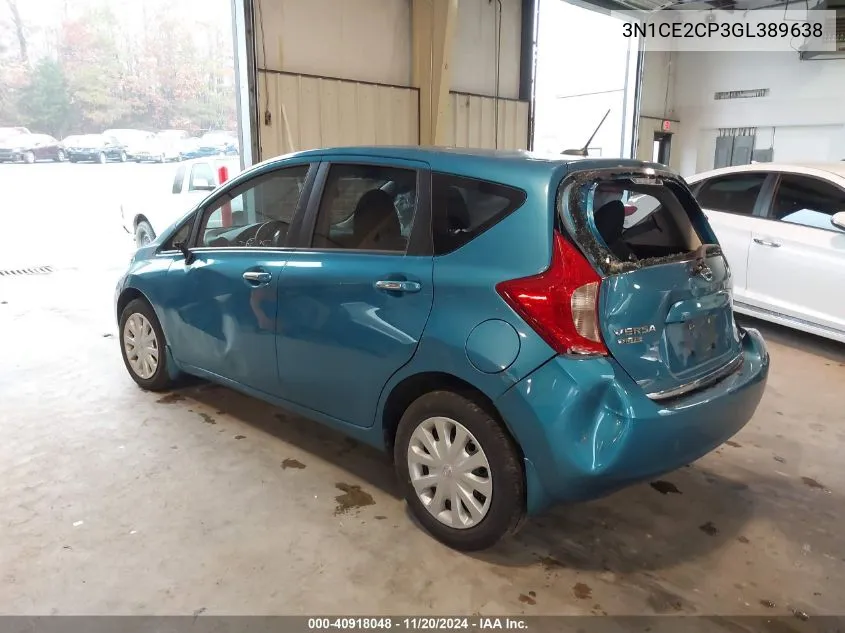 2016 Nissan Versa Note Sv VIN: 3N1CE2CP3GL389638 Lot: 40918048