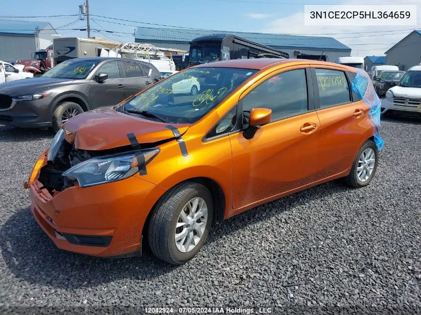 2017 Nissan Versa Note S/S Plus/Sv/Sl/Sr VIN: 3N1CE2CP5HL364659 Lot: 12042924