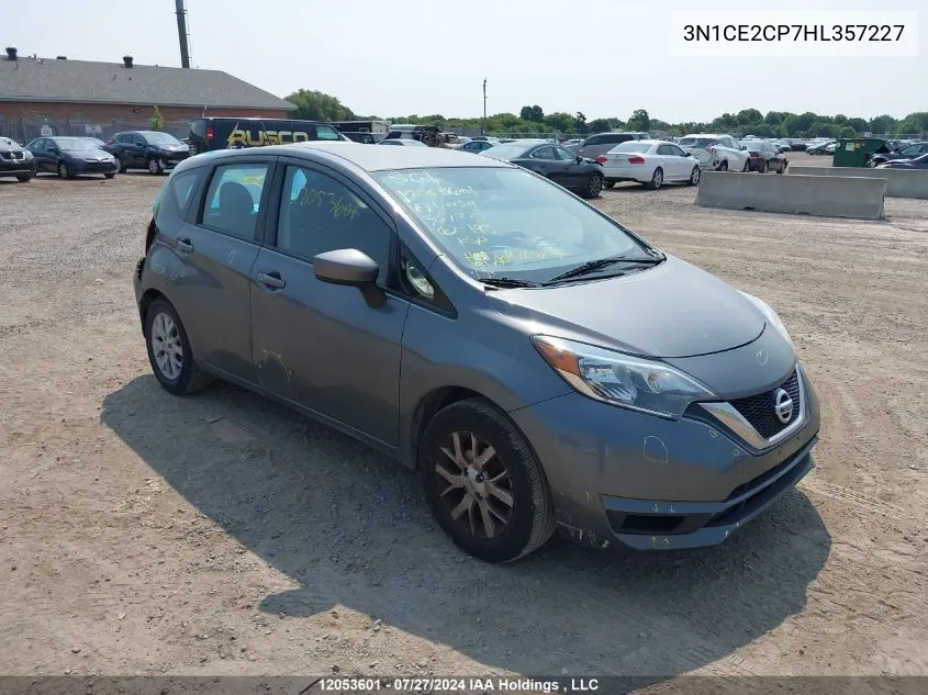 2017 Nissan Versa Note VIN: 3N1CE2CP7HL357227 Lot: 12053601