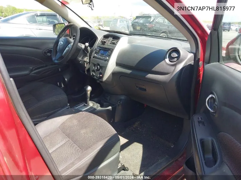 3N1CN7AP7HL815977 2017 Nissan Versa 1.6 S/1.6 S+/1.6 Sl/1.6 Sv