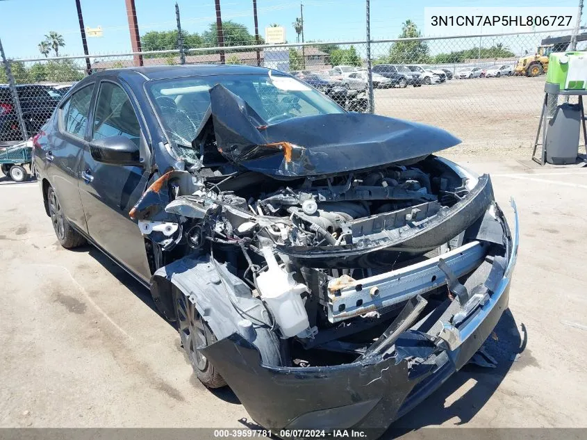 2017 Nissan Versa 1.6 Sv VIN: 3N1CN7AP5HL806727 Lot: 39597781