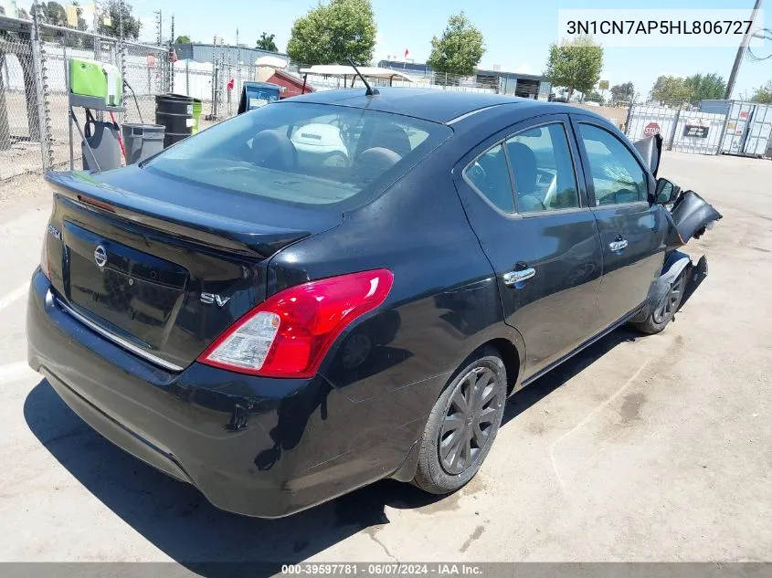 3N1CN7AP5HL806727 2017 Nissan Versa 1.6 Sv