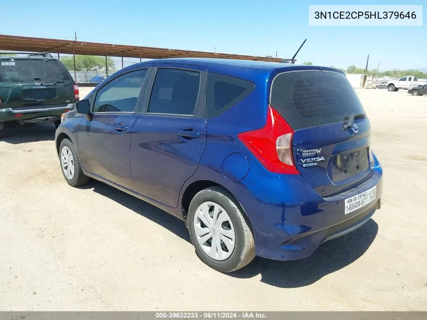 3N1CE2CP5HL379646 2017 Nissan Versa Note Sv