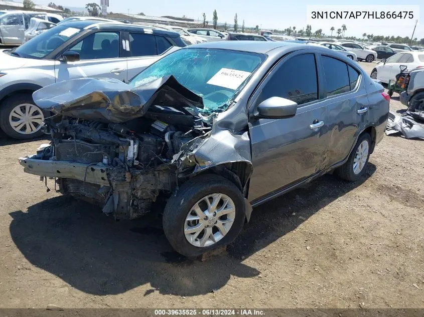 2017 Nissan Versa 1.6 Sv VIN: 3N1CN7AP7HL866475 Lot: 39635525