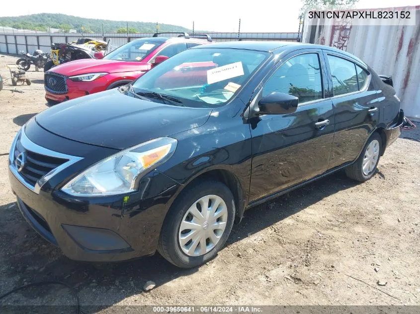 2017 Nissan Versa 1.6 S+ VIN: 3N1CN7APXHL823152 Lot: 39650641