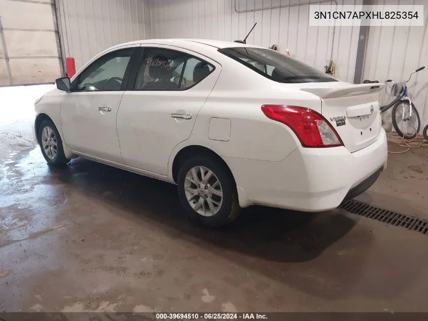 2017 Nissan Versa 1.6 Sv VIN: 3N1CN7APXHL825354 Lot: 39694510