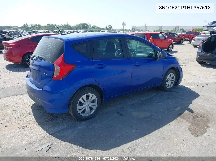 2017 Nissan Versa Note Sv VIN: 3N1CE2CP1HL357613 Lot: 39781246