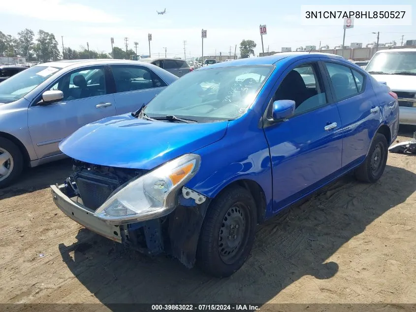 2017 Nissan Versa 1.6 Sv VIN: 3N1CN7AP8HL850527 Lot: 39863022