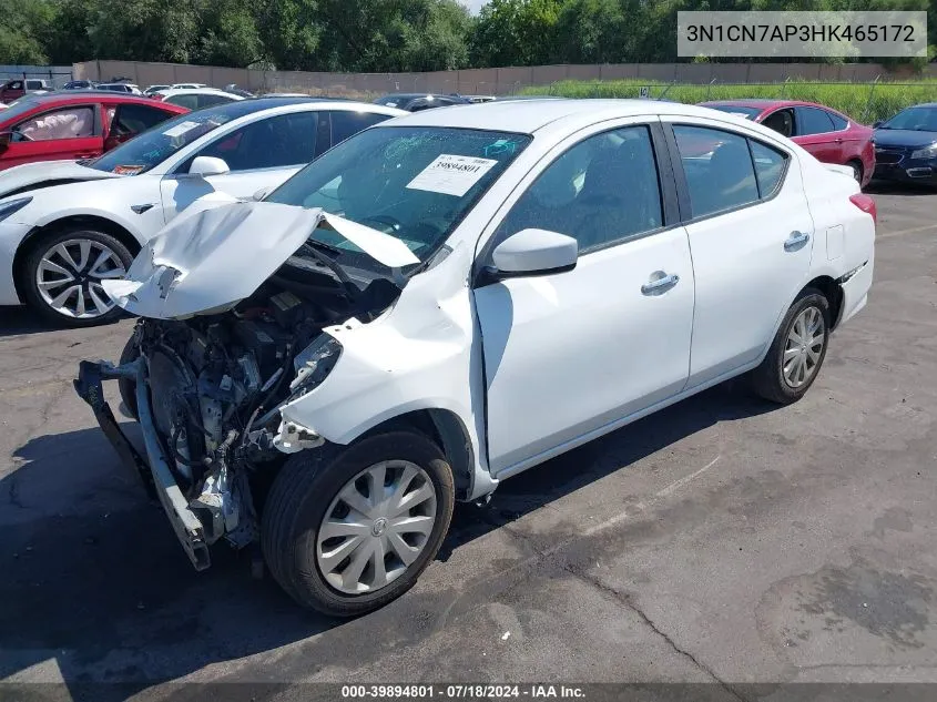 3N1CN7AP3HK465172 2017 Nissan Versa 1.6 Sv