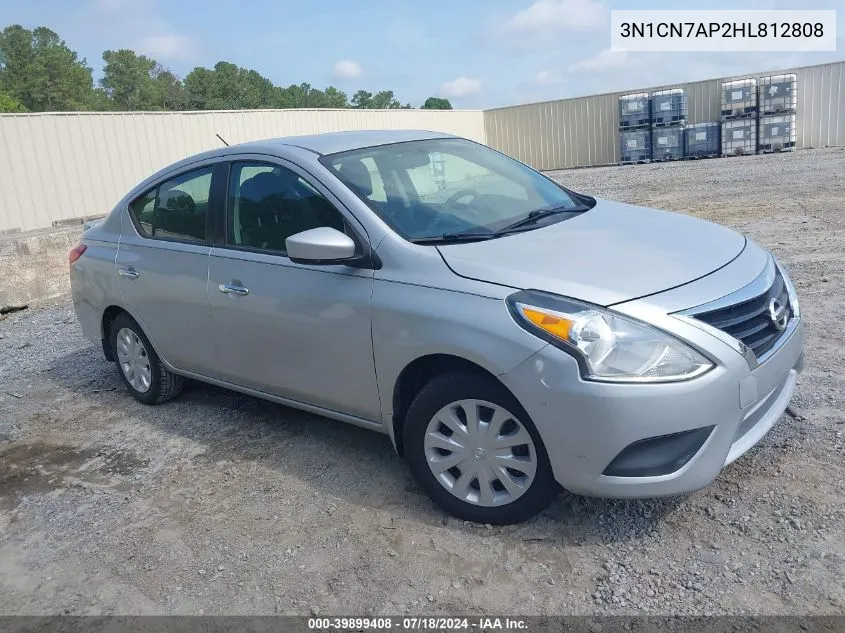 2017 Nissan Versa 1.6 S/1.6 S+/1.6 Sl/1.6 Sv VIN: 3N1CN7AP2HL812808 Lot: 39899408