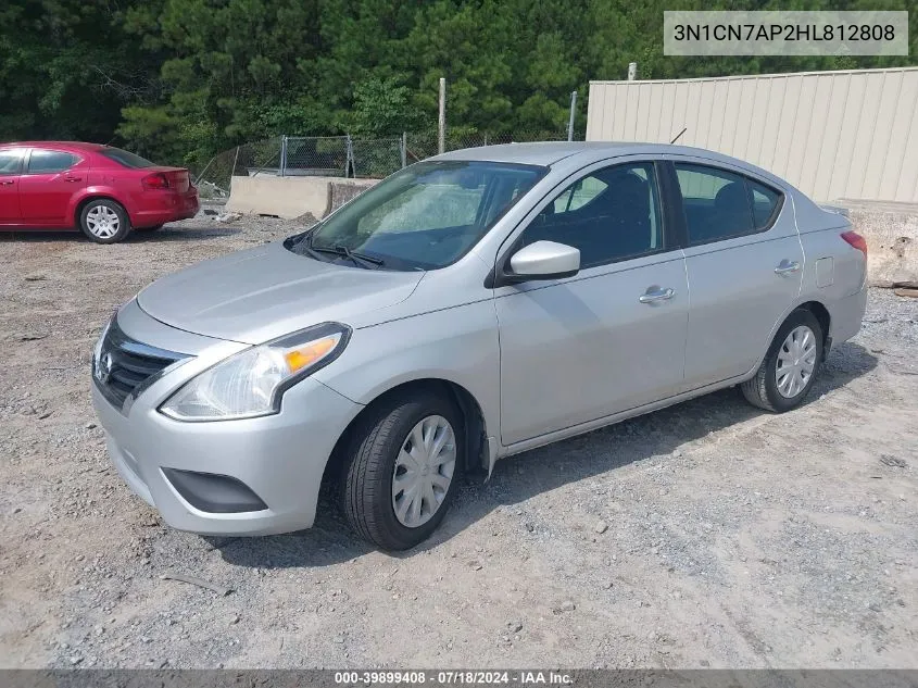 2017 Nissan Versa 1.6 S/1.6 S+/1.6 Sl/1.6 Sv VIN: 3N1CN7AP2HL812808 Lot: 39899408