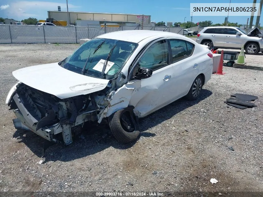 3N1CN7AP6HL806235 2017 Nissan Versa 1.6 S/1.6 S+/1.6 Sl/1.6 Sv