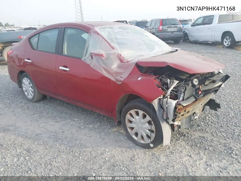 2017 Nissan Versa 1.6 Sv VIN: 3N1CN7AP9HK471168 Lot: 39978699