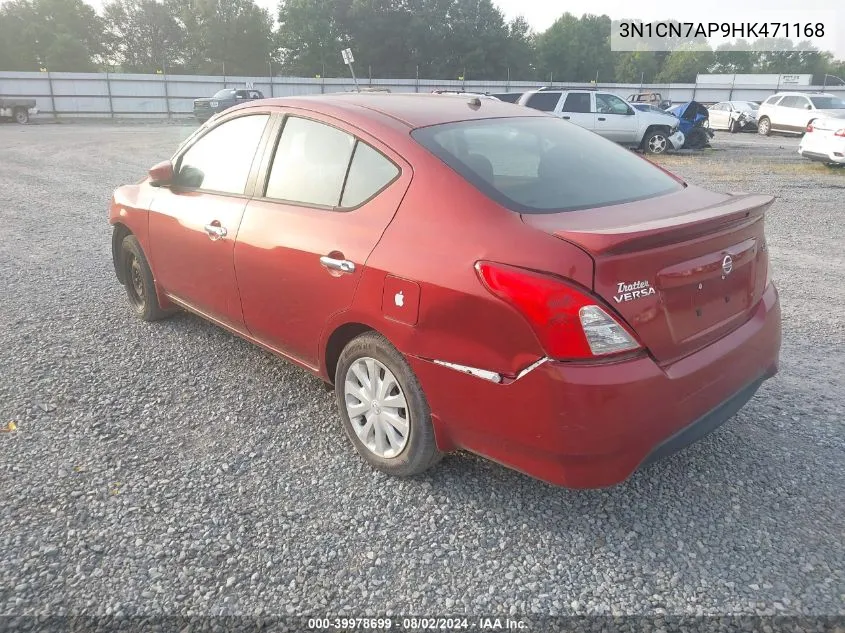 3N1CN7AP9HK471168 2017 Nissan Versa 1.6 Sv