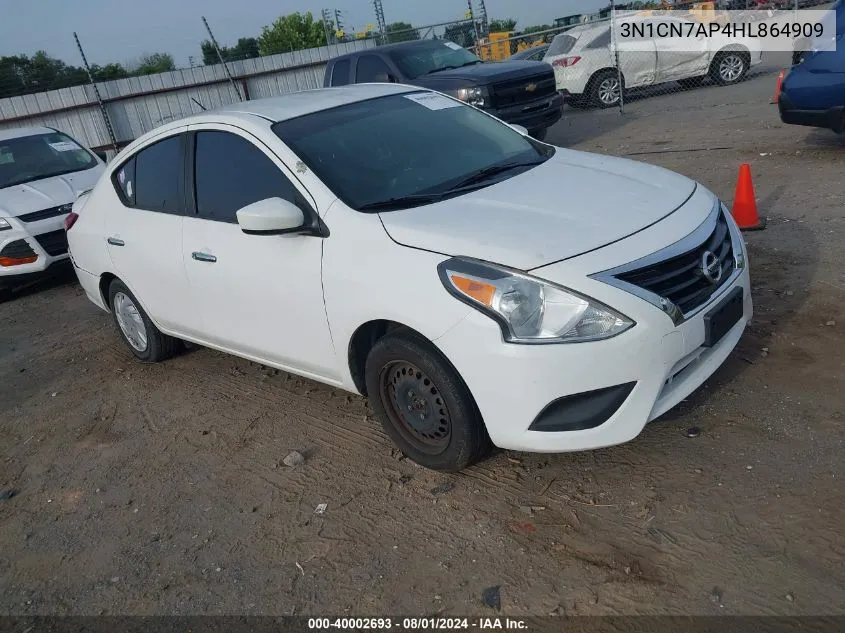 3N1CN7AP4HL864909 2017 Nissan Versa 1.6 Sv