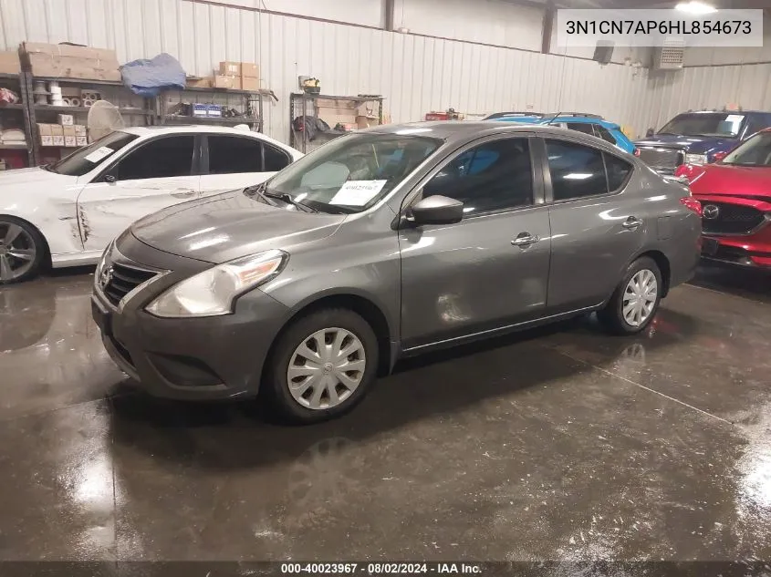 2017 Nissan Versa 1.6 Sv VIN: 3N1CN7AP6HL854673 Lot: 40023967