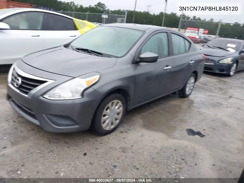 2017 Nissan Versa 1.6 Sv VIN: 3N1CN7AP8HL845120 Lot: 40033637