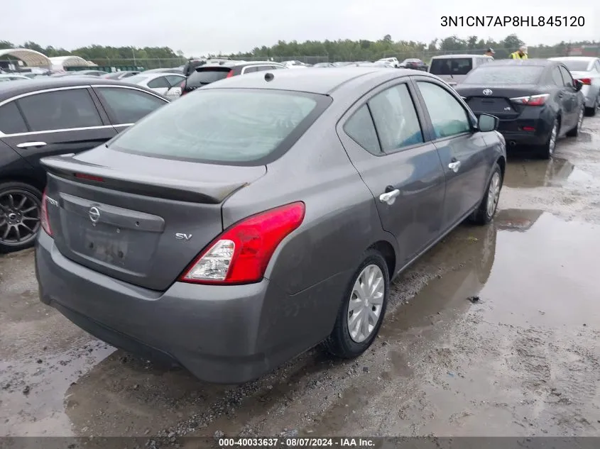 3N1CN7AP8HL845120 2017 Nissan Versa 1.6 Sv