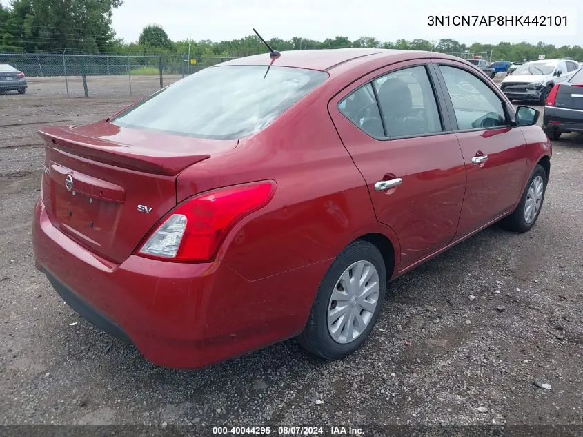 3N1CN7AP8HK442101 2017 Nissan Versa 1.6 Sv