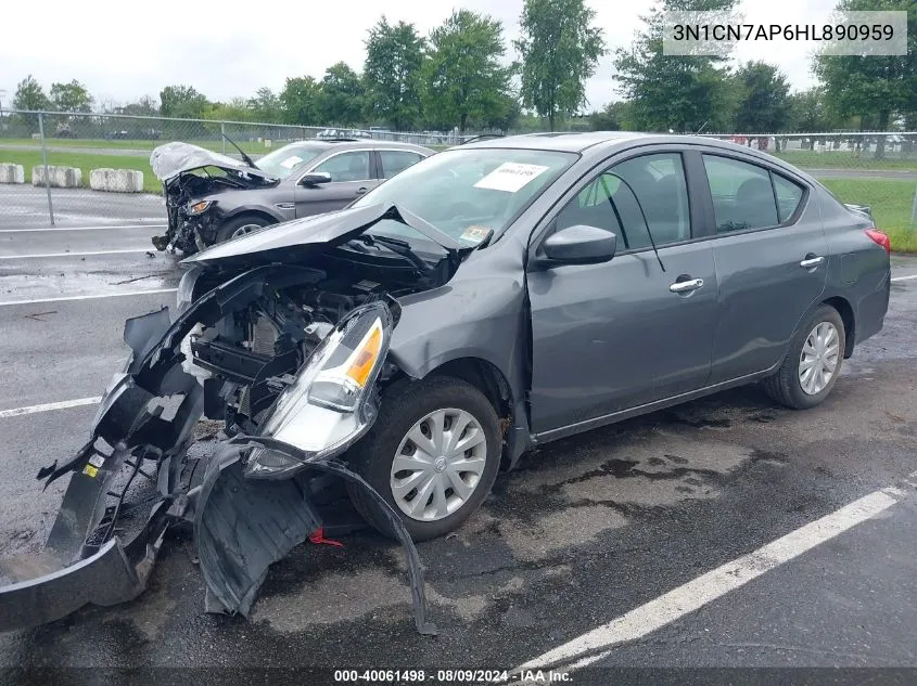 3N1CN7AP6HL890959 2017 Nissan Versa 1.6 Sv