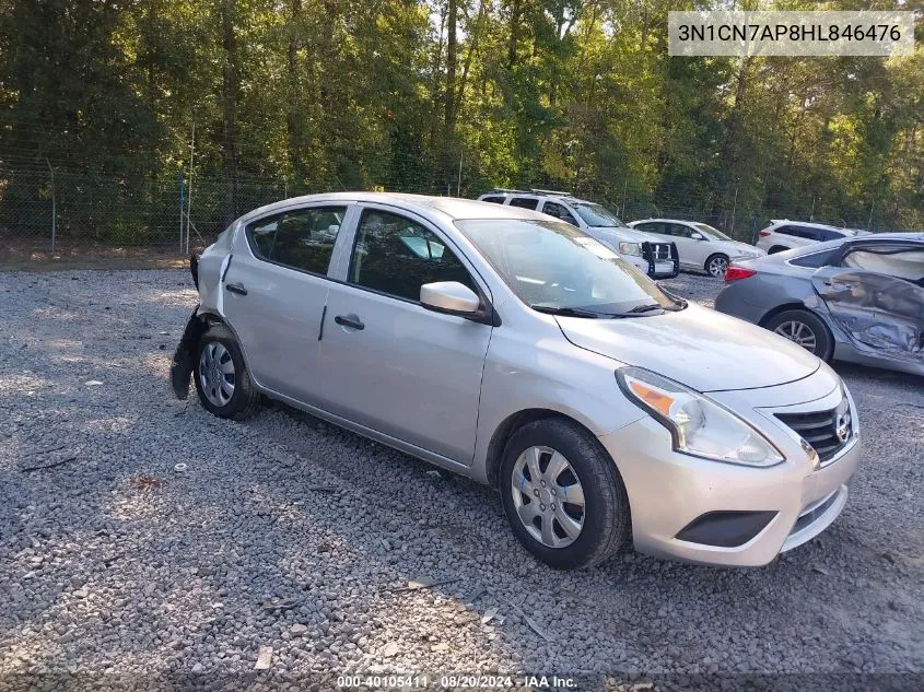 3N1CN7AP8HL846476 2017 Nissan Versa 1.6 S+