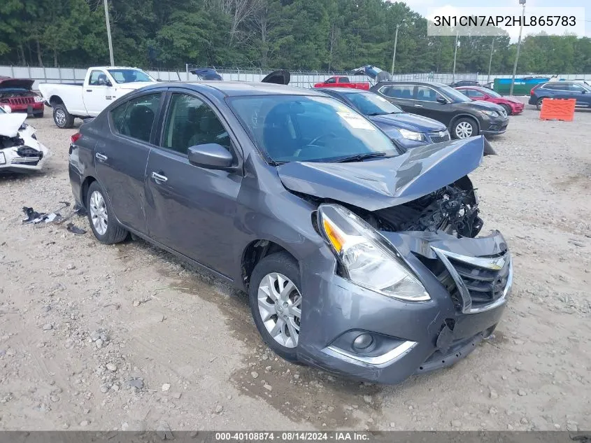 3N1CN7AP2HL865783 2017 Nissan Versa 1.6 Sv