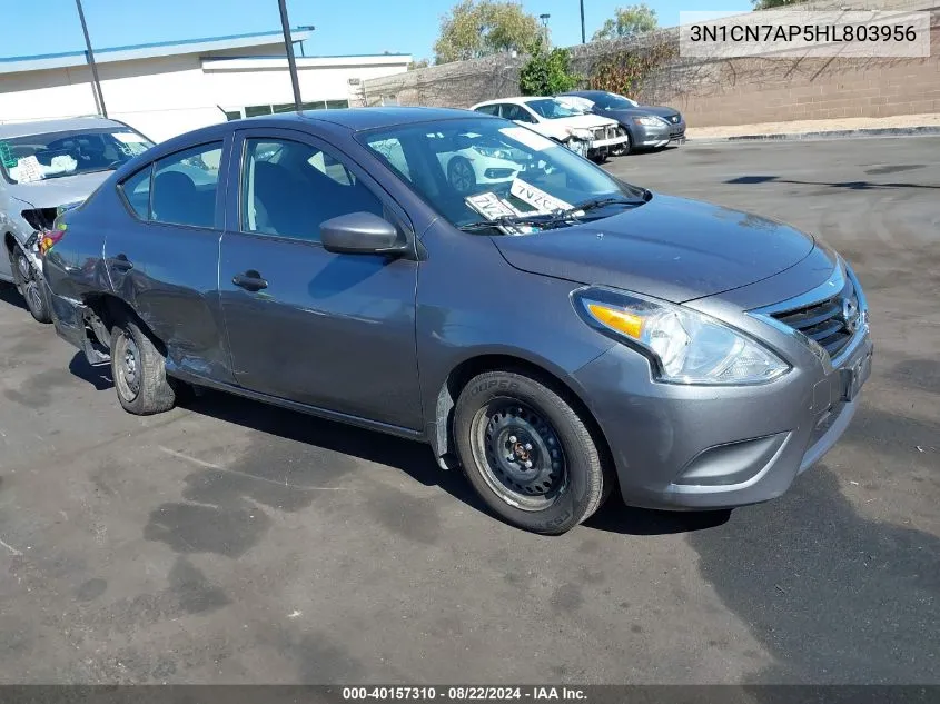 3N1CN7AP5HL803956 2017 Nissan Versa 1.6 S+