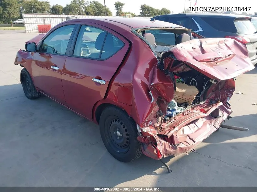 3N1CN7AP2HK438447 2017 Nissan Versa 1.6 Sv