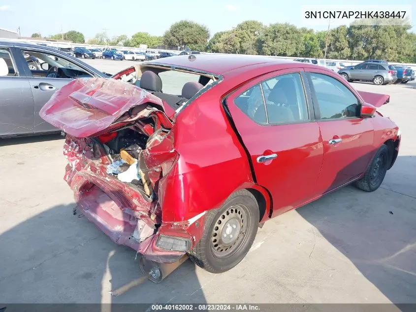 3N1CN7AP2HK438447 2017 Nissan Versa 1.6 Sv