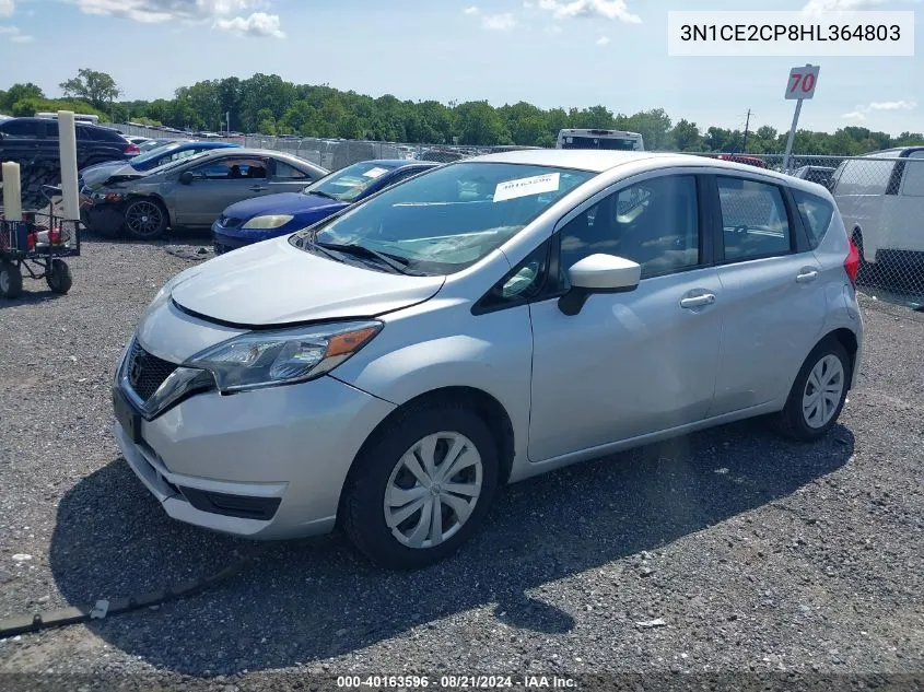 2017 Nissan Versa Note S/S Plus/Sv/Sl/Sr VIN: 3N1CE2CP8HL364803 Lot: 40163596