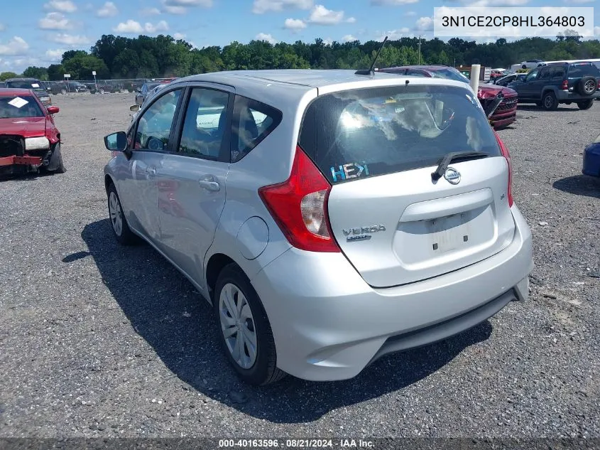 2017 Nissan Versa Note S/S Plus/Sv/Sl/Sr VIN: 3N1CE2CP8HL364803 Lot: 40163596