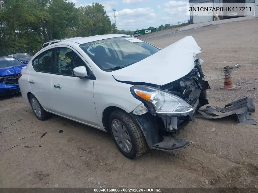 3N1CN7AP0HK417211 2017 Nissan Versa 1.6 Sv