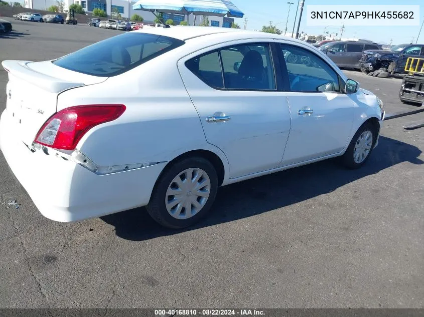 2017 Nissan Versa 1.6 Sv VIN: 3N1CN7AP9HK455682 Lot: 40168810