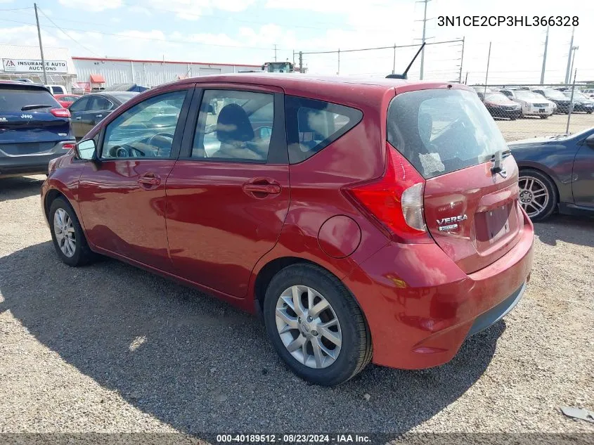 2017 Nissan Versa Note Sv VIN: 3N1CE2CP3HL366328 Lot: 40189512