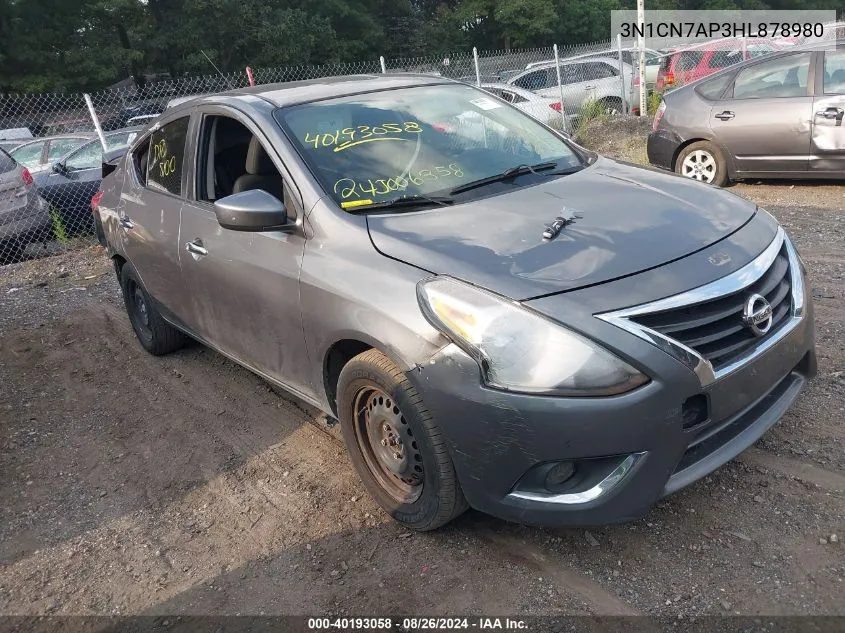 3N1CN7AP3HL878980 2017 Nissan Versa 1.6 S/1.6 S+/1.6 Sl/1.6 Sv