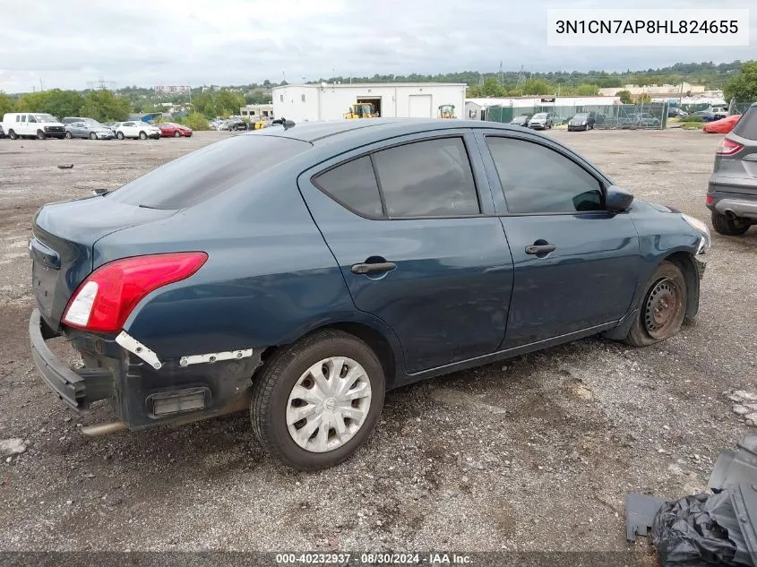 3N1CN7AP8HL824655 2017 Nissan Versa 1.6 S