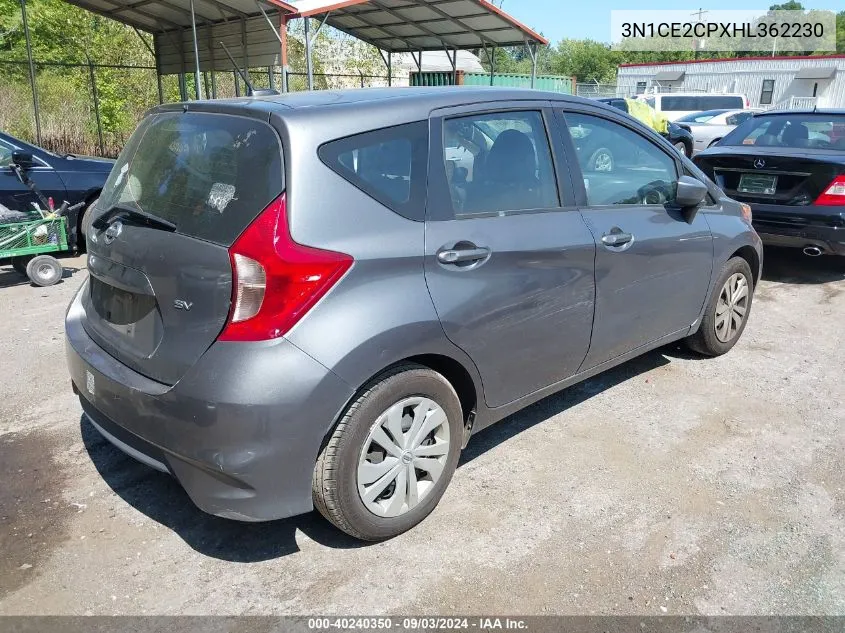 2017 Nissan Versa Note Sv VIN: 3N1CE2CPXHL362230 Lot: 40240350