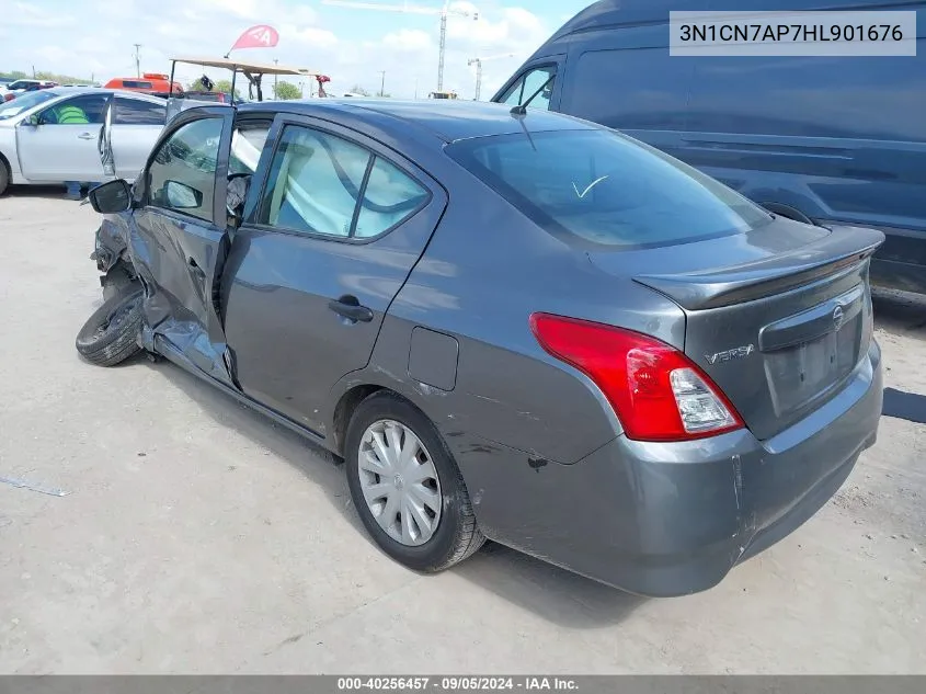 2017 Nissan Versa 1.6 S+ VIN: 3N1CN7AP7HL901676 Lot: 40256457