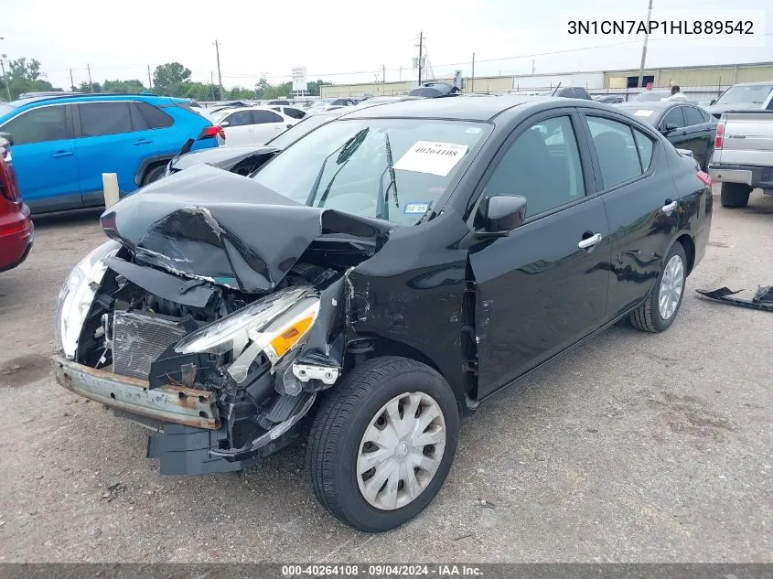 3N1CN7AP1HL889542 2017 Nissan Versa 1.6 Sv